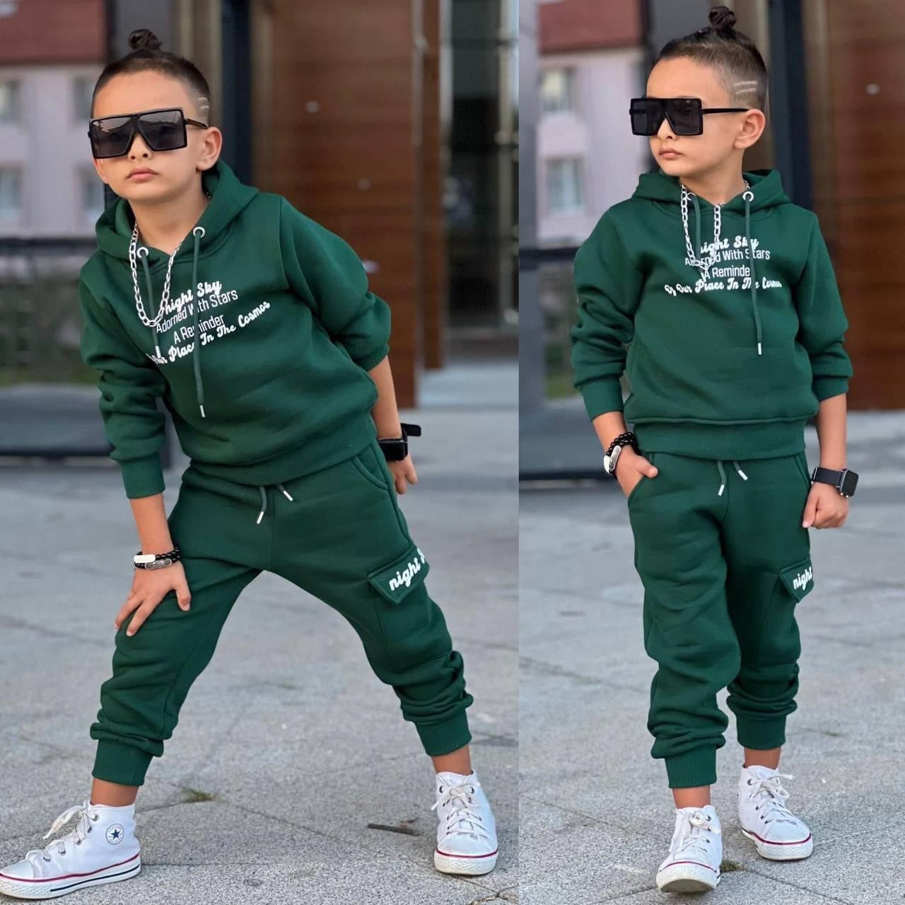 Green warm tracksuit