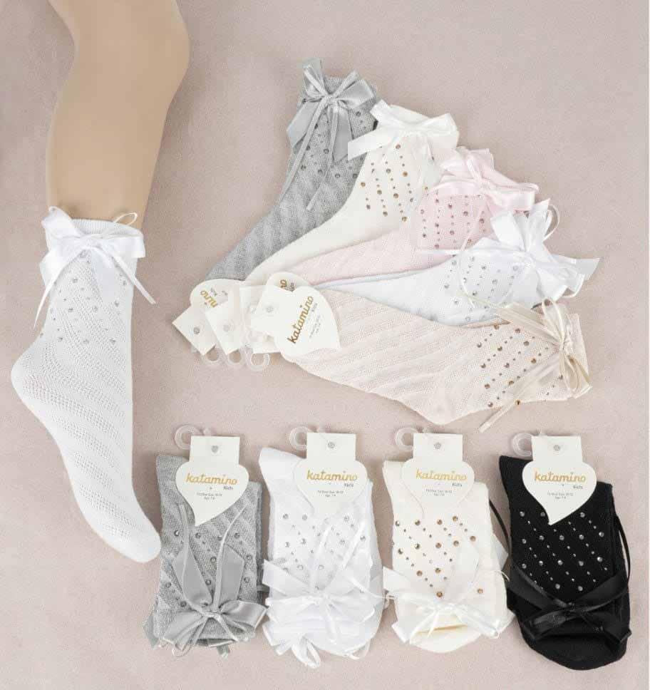 Grey sparkle socks